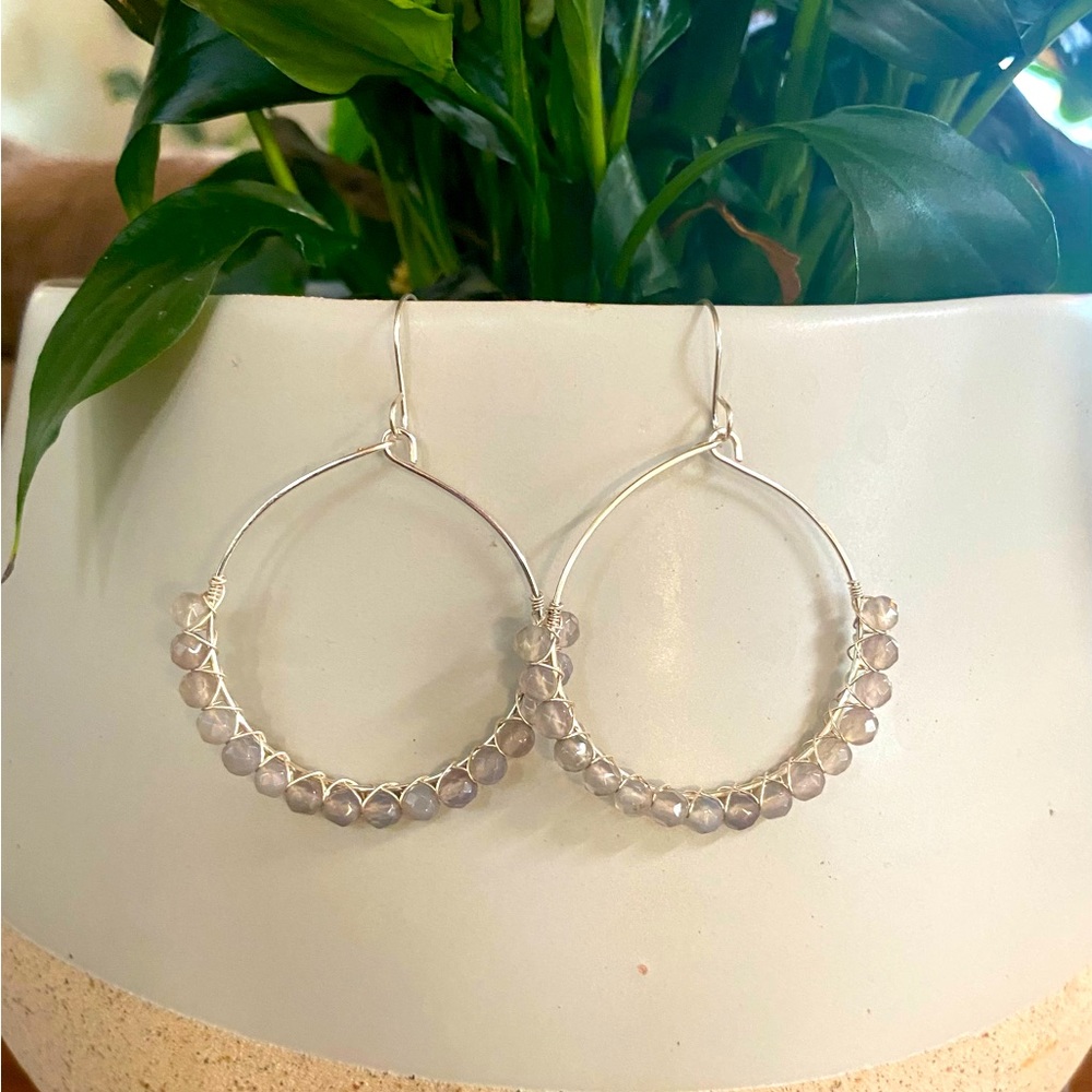 Silver Hoop Earrings